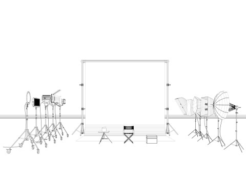 Studio Photography Lighting Models Model 3D