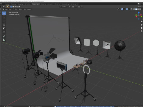 Studio Photography Lighting Models Model 3D