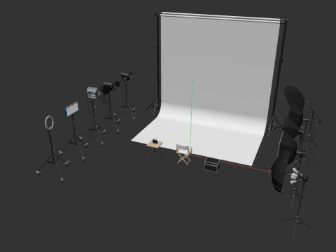 Studio Photography Lighting Models Model 3D