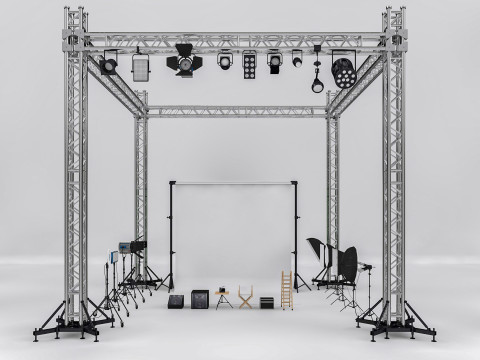 Studio Photography Lights 3D Модель