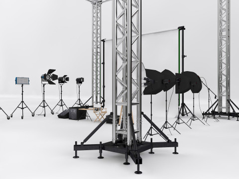 Studio Photography Lights 3Dモデル