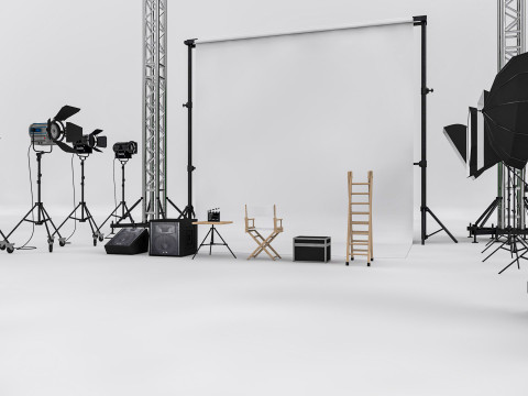 Studio Photography Lights 3Dモデル