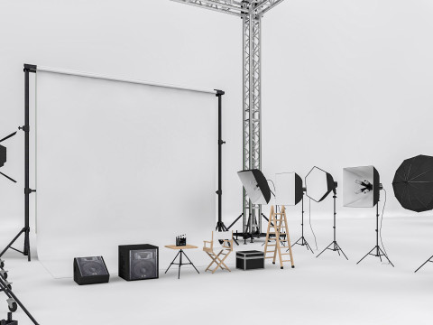 Studio Photography Lights 3Dモデル
