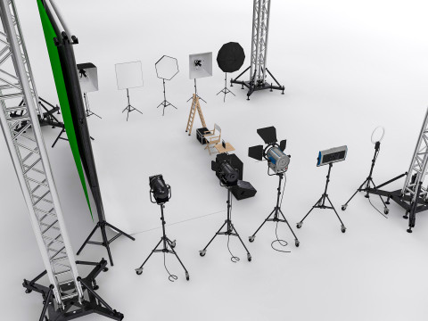 Studio Photography Lights 3Dモデル