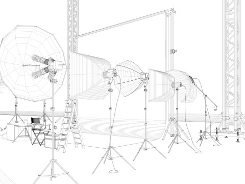 Studio Photography Lights 3Dモデル