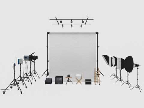 Studio Photography Lights 2 3D Модель