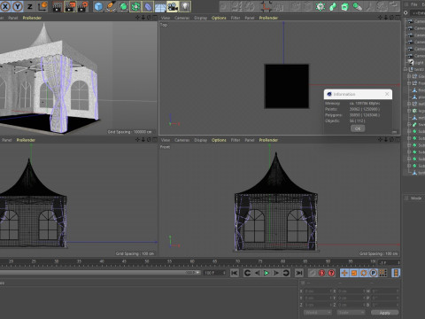 Tent 3 4x4 3D 模型