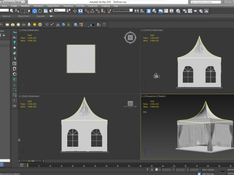 Tent 3 4x4 3D 模型