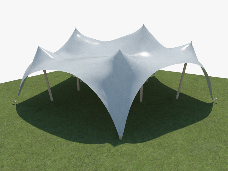 Tent 4 3D Model .c4d .max .obj .3ds .fbx .stl .blend 