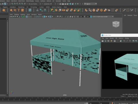 Tente 8 Modèle 3D