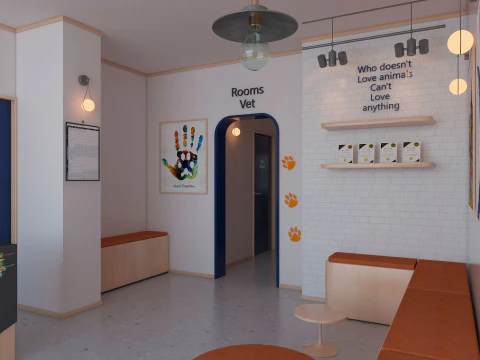 Veterinary Clinic 3D Model