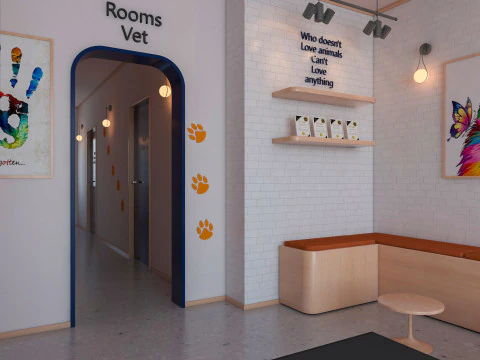 Veterinary Clinic 3D Model