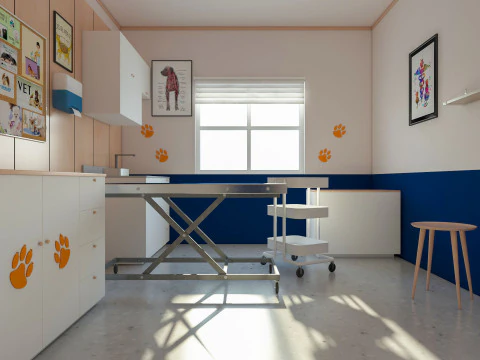 Veterinary Clinic 3D Model