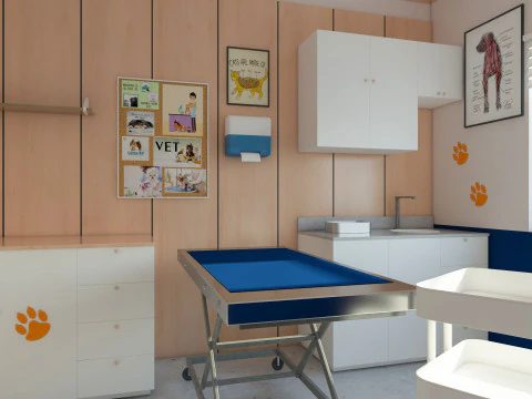 Veterinary Clinic 3D Model
