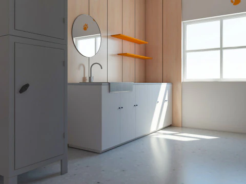 Veterinary Clinic 3D Model
