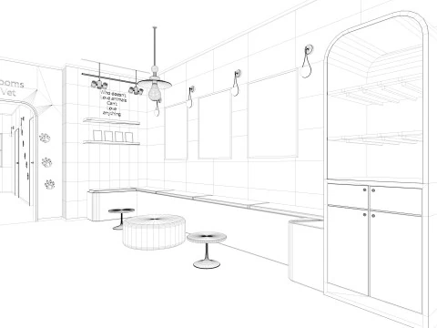 Veterinary Clinic 3D Model
