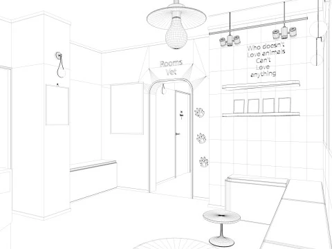 Veterinary Clinic 3D Model