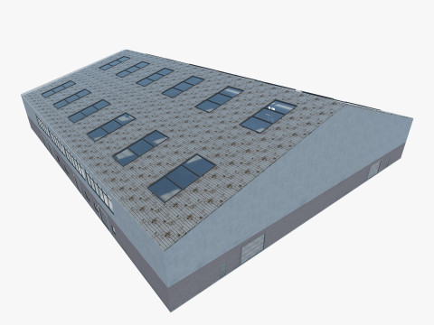 Warehouse interior and exterior 3D Model