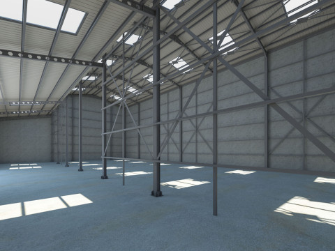 Warehouse 2 Low-poly Modelo 3D