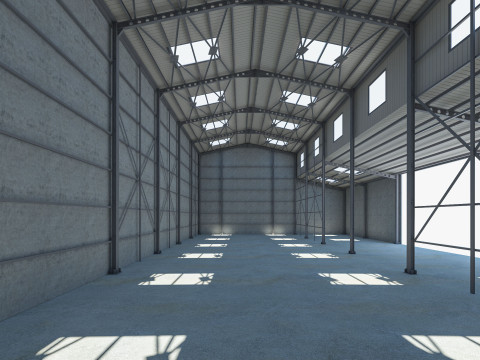 Warehouse 2 Low-poly Modelo 3D