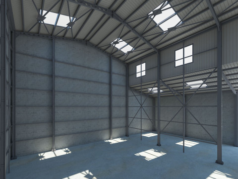 Warehouse 2 Low-poly Modelo 3D