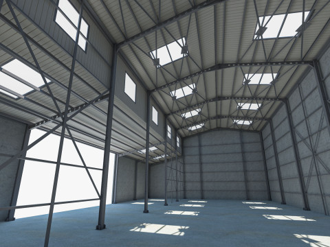 Warehouse 2 Low-poly Modelo 3D