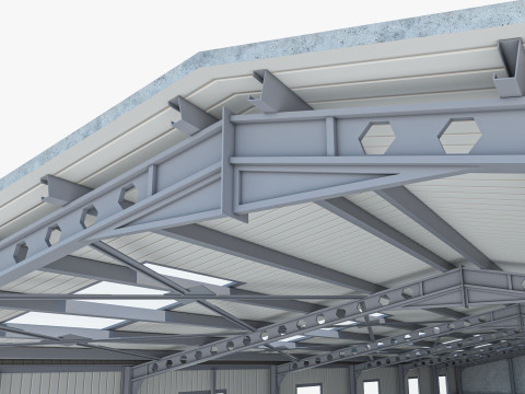 Warehouse 2 Low-poly Modelo 3D