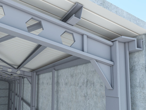 Warehouse 2 Low-poly Modelo 3D