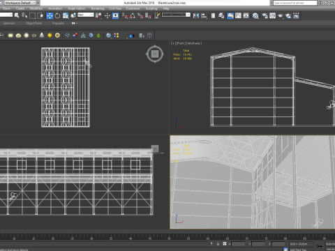 Warehouse 2 Low-poly Modelo 3D