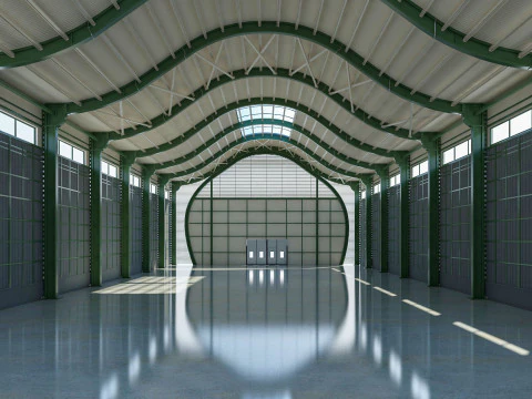 Модель интерьера склада 4 3D Модель