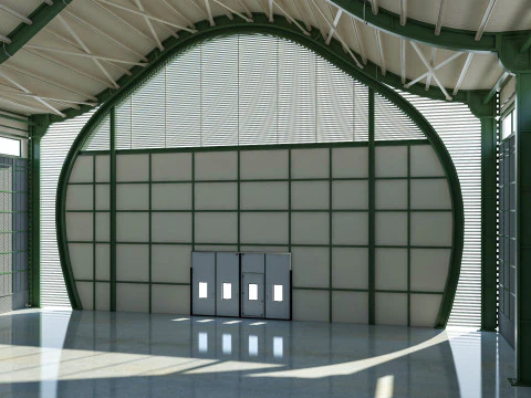 Модель интерьера склада 4 3D Модель