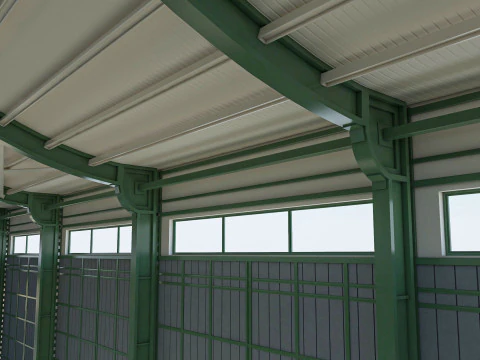 Модель интерьера склада 4 3D Модель