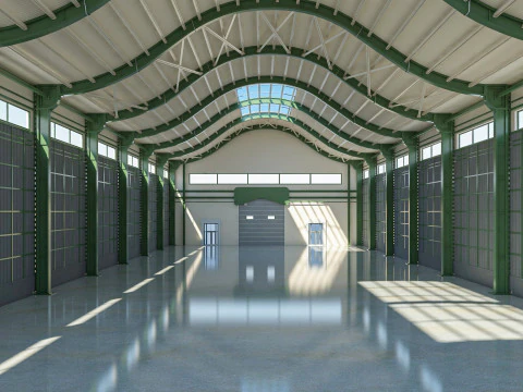 Модель интерьера склада 4 3D Модель