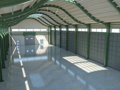 Warehouse 4 interior model 3D Model