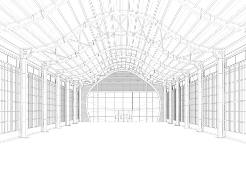 Warehouse 4 interior model 3D Model