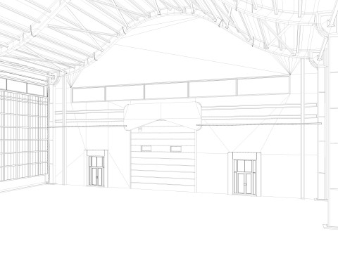Warehouse 4 interior model 3D Model