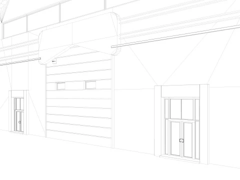 Модель интерьера склада 4 3D Модель