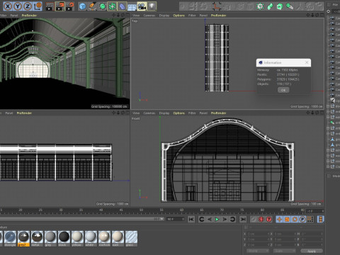 Warehouse 4 interior model 3D Model