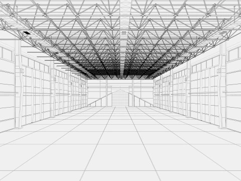 Warehouse 5 interior 3D Model