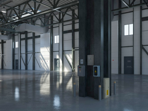 Warehouse 6 interior and exterior Modelo 3D
