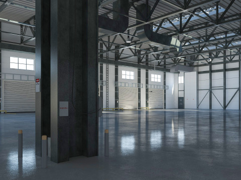 Warehouse 6 interior and exterior Modelo 3D
