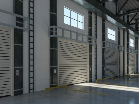 Warehouse 6 interior and exterior 3D Model