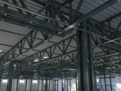 Warehouse 6 interior and exterior Modelo 3D