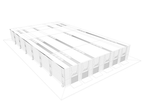 Warehouse 6 interior and exterior Modelo 3D