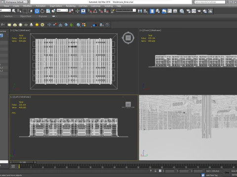 Warehouse 6 interior and exterior 3D Model