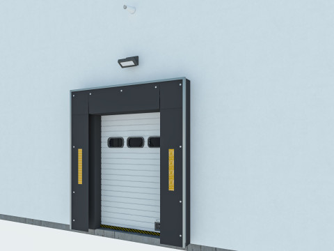 Warehouse 8 interior and exterior 3D Model