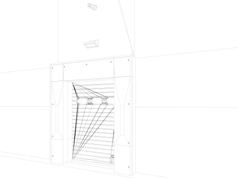 Warehouse 8 interior and exterior 3D Model