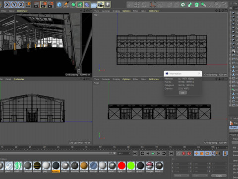 Warehouse 8 interior and exterior 3D Model