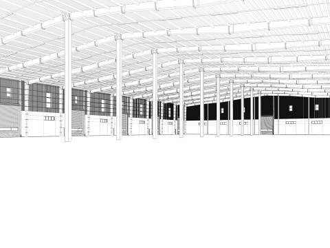 Warehouse 9 interior and exterior model 3D Model