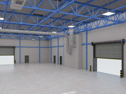 Warehouse 10 interior 3D Модель